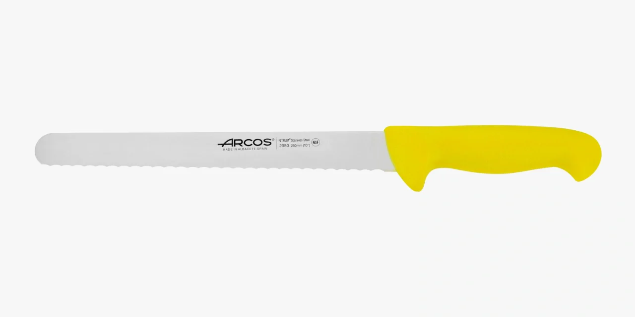Faca de Pasteleiro Serrilhada 250 mm Aço Inoxidável NITRUM