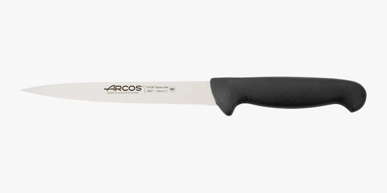 Faca para Peixe 180mm Aço Inoxidável Nitrum com Cabo Ergonómico