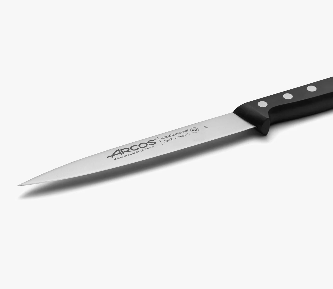 Faca para Peixe 170mm Lâmina Aço Inoxidável Nitrum