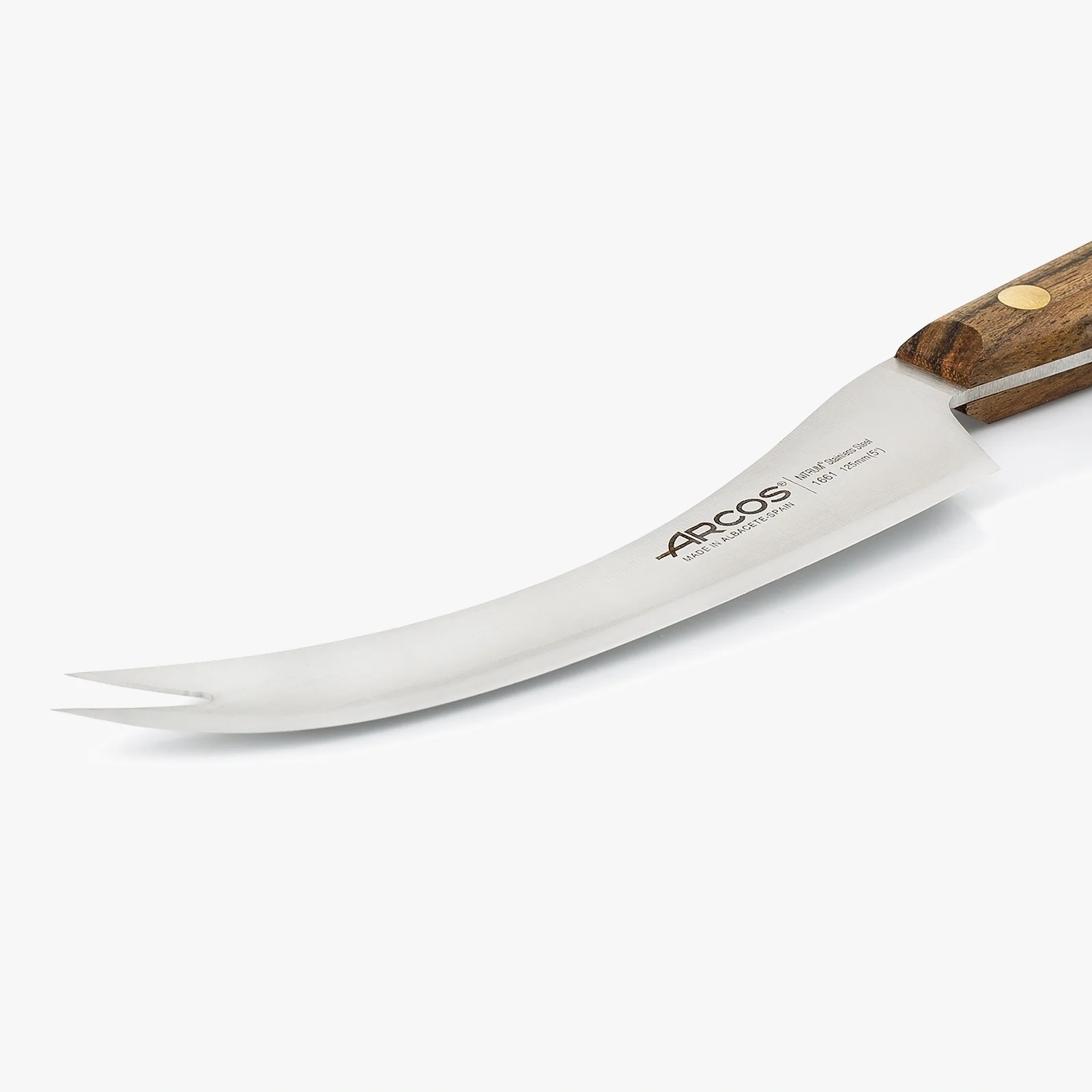 Faca para Queijo Lâmina 125mm Aço NITRUM Cabo Madeira Ovengkol