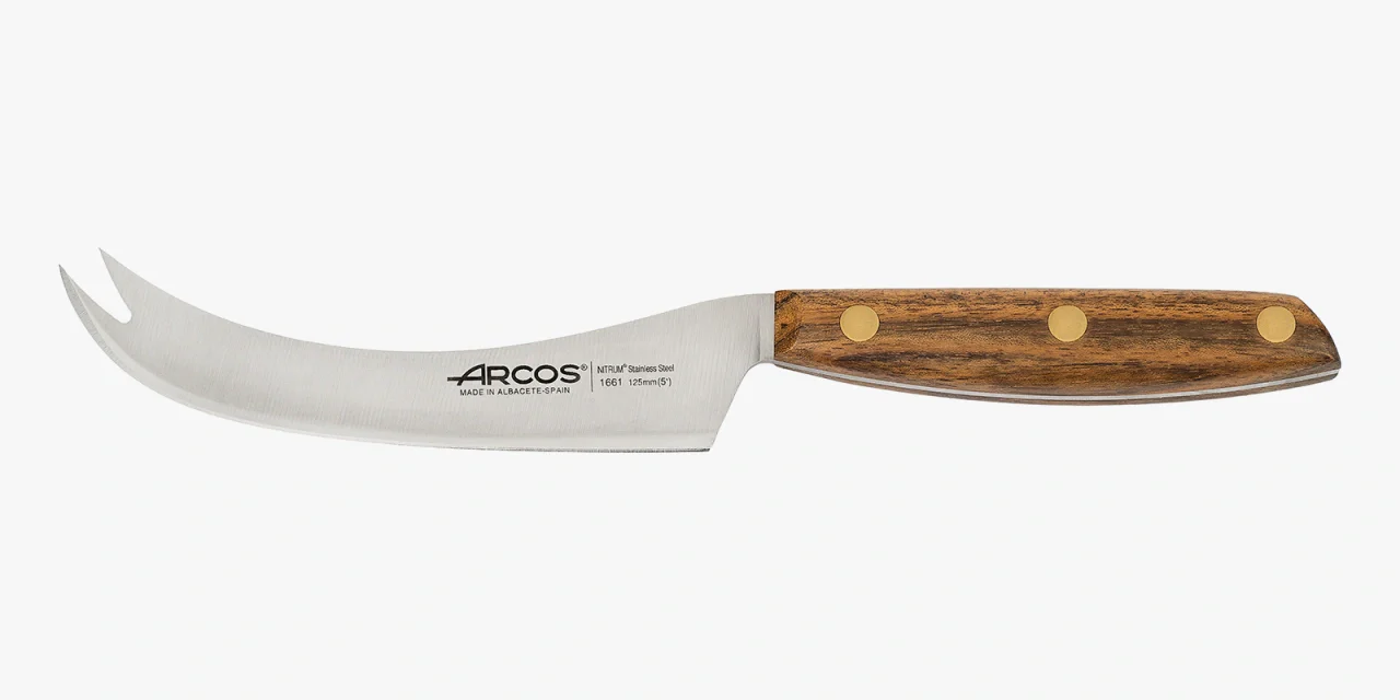 Faca para Queijo Lâmina 125mm Aço NITRUM Cabo Madeira Ovengkol