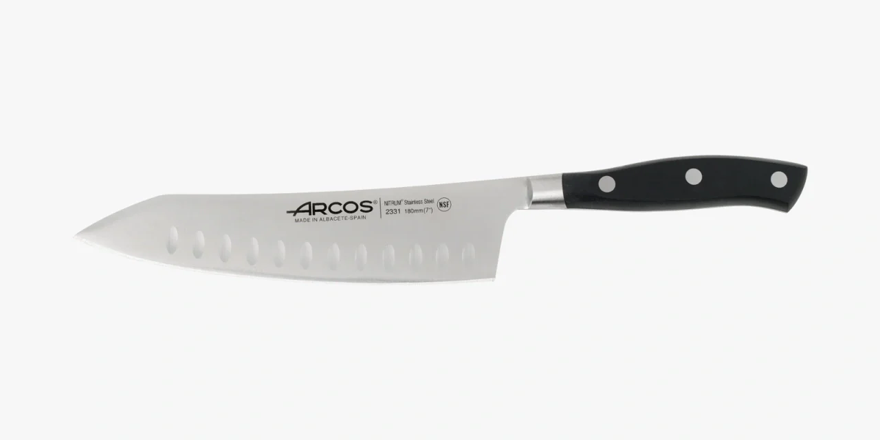 Faca Santoku 180 mm Lâmina Aço Inoxidável Forjado NITRUM
