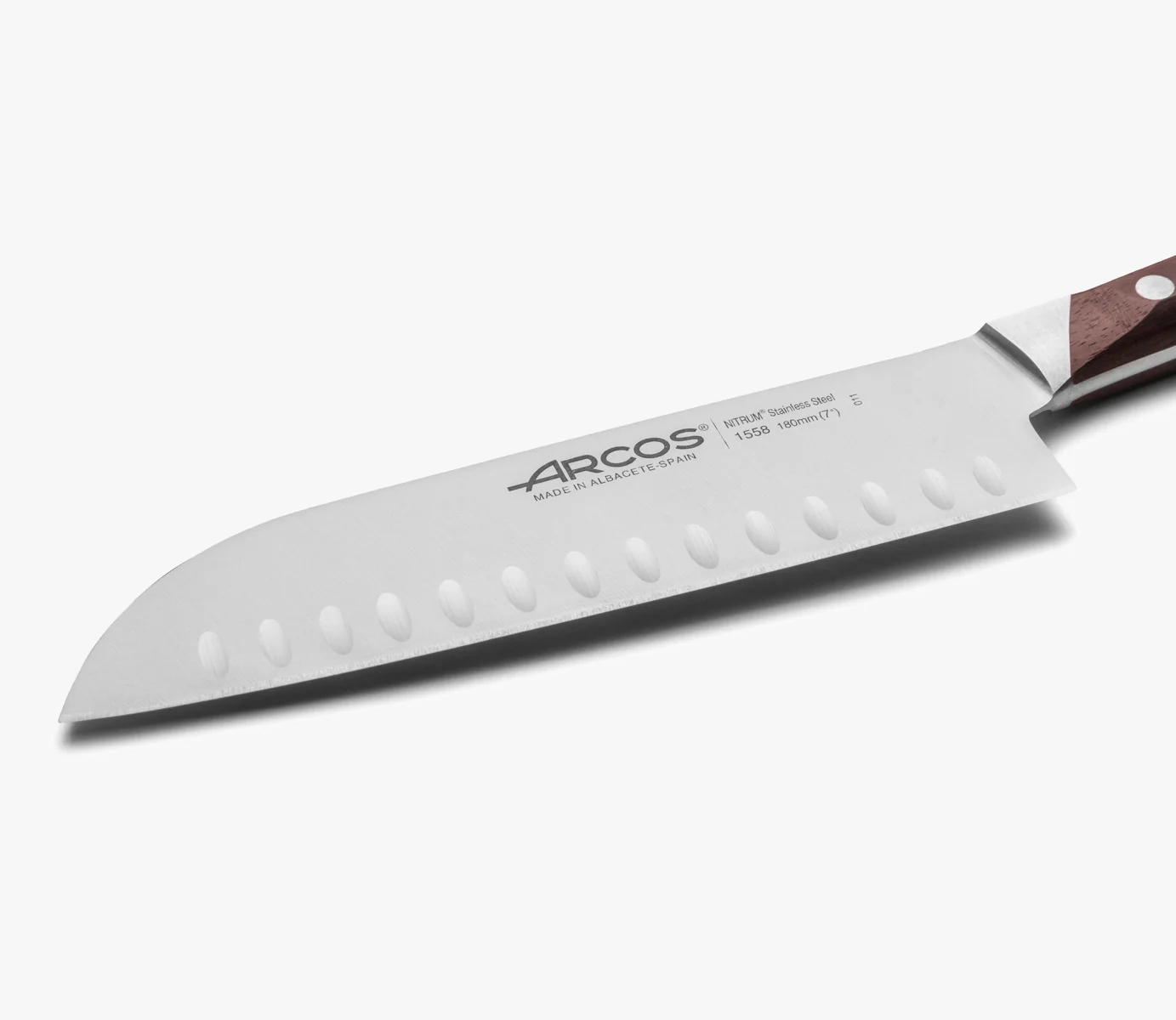 Faca Santoku Profissional 180 mm Aço NITRUM Cabo Ergonómico