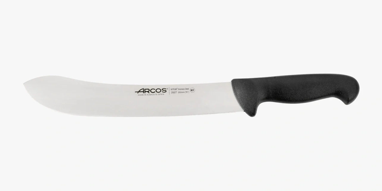 Faca de Talhante Profissional para Carne e Peixe, Cabo Azul