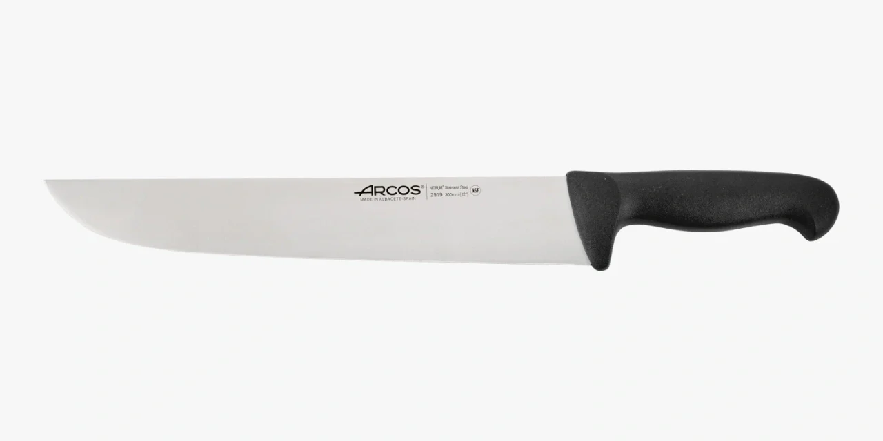 Faca de Talhante Profissional Lâmina 300 mm Aço Inoxidável NITRUM