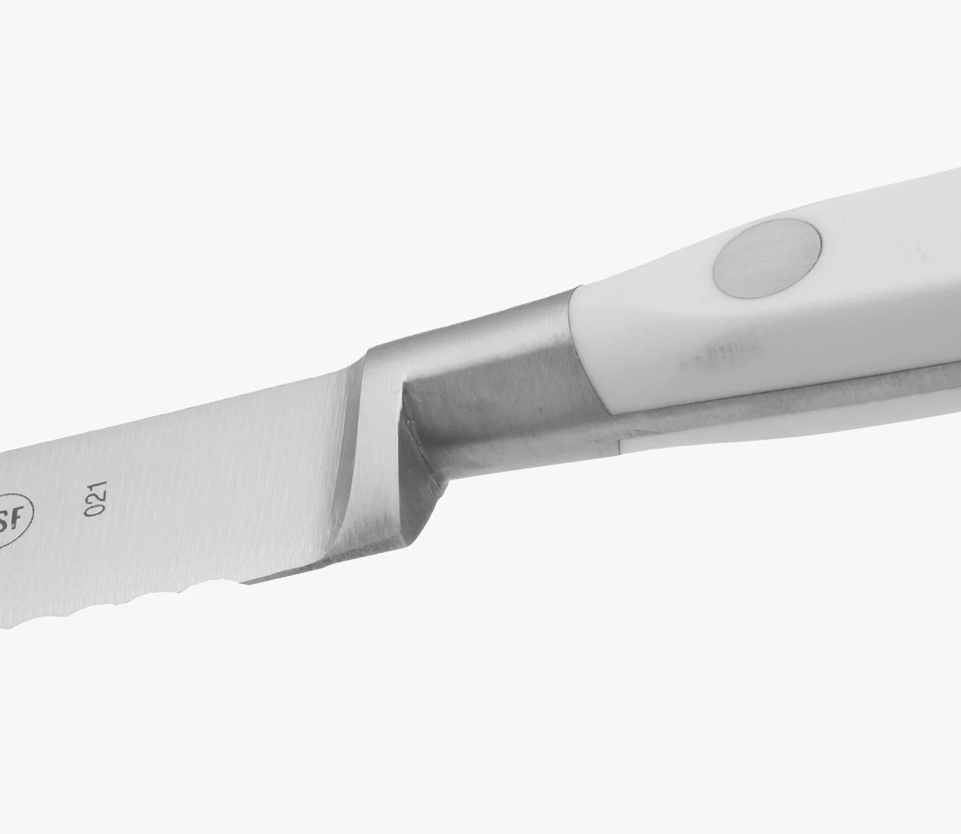 Faca para Tomate Forjada, Lâmina 130 mm, Cabo Ergonómico Branco