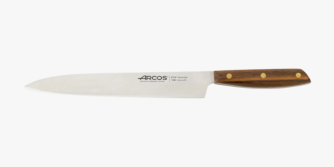 Faca Yanagiba 240mm Lâmina Aço Nitrum Cabo Madeira Ovengkol