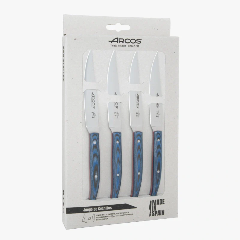 Conjunto de Facas de Mesa, 4 peças, Lâmina 10 cm Aço Inox Nitrum