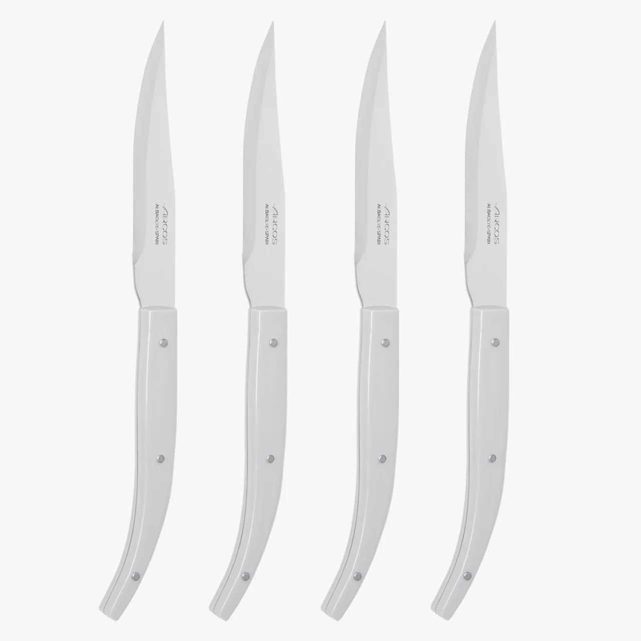 Conjunto de 4 Facas de Mesa para Carne 110mm Lâmina Lisa