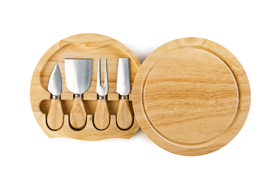 Conjunto de Facas para Queijo - 4 Peças em Aço Inoxidável