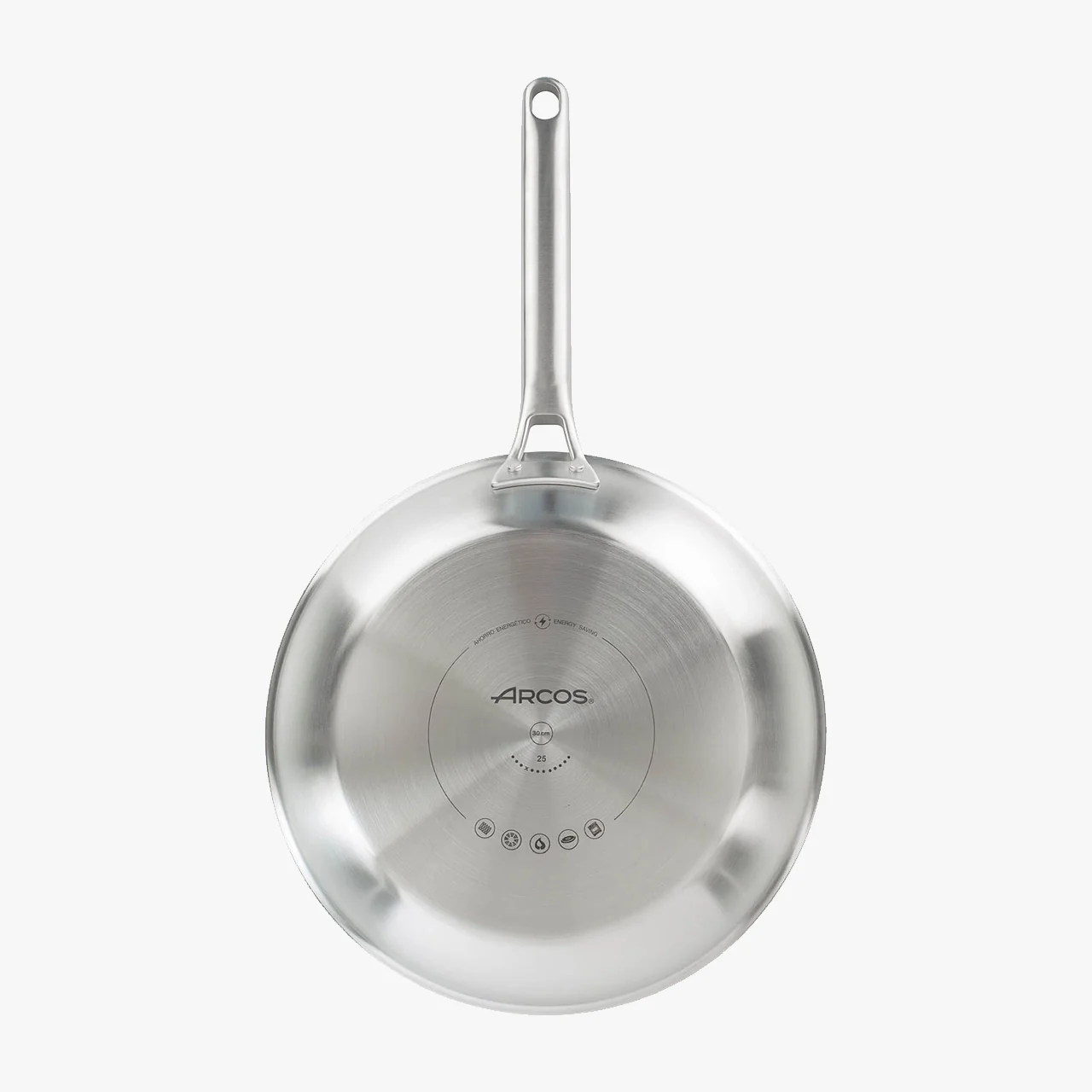 Frigideira Profissional 30 cm Aço Inoxidável Tricamada