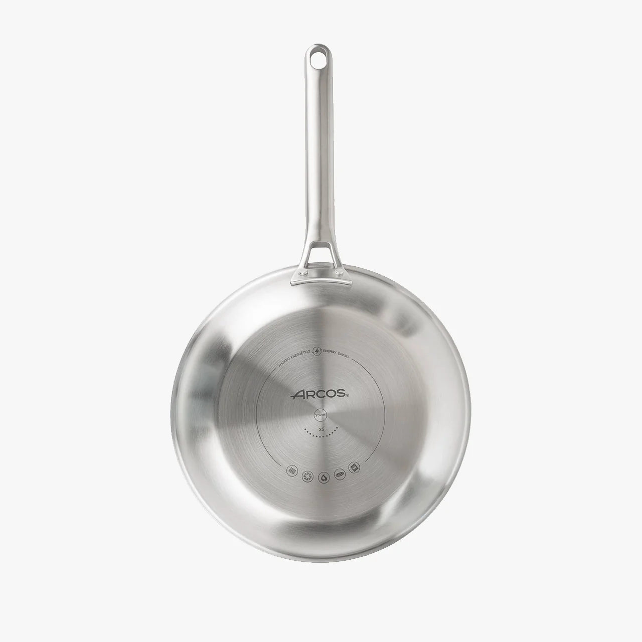 Frigideira Aço Inoxidável Tricapa 28 cm — Sem Antiaderente