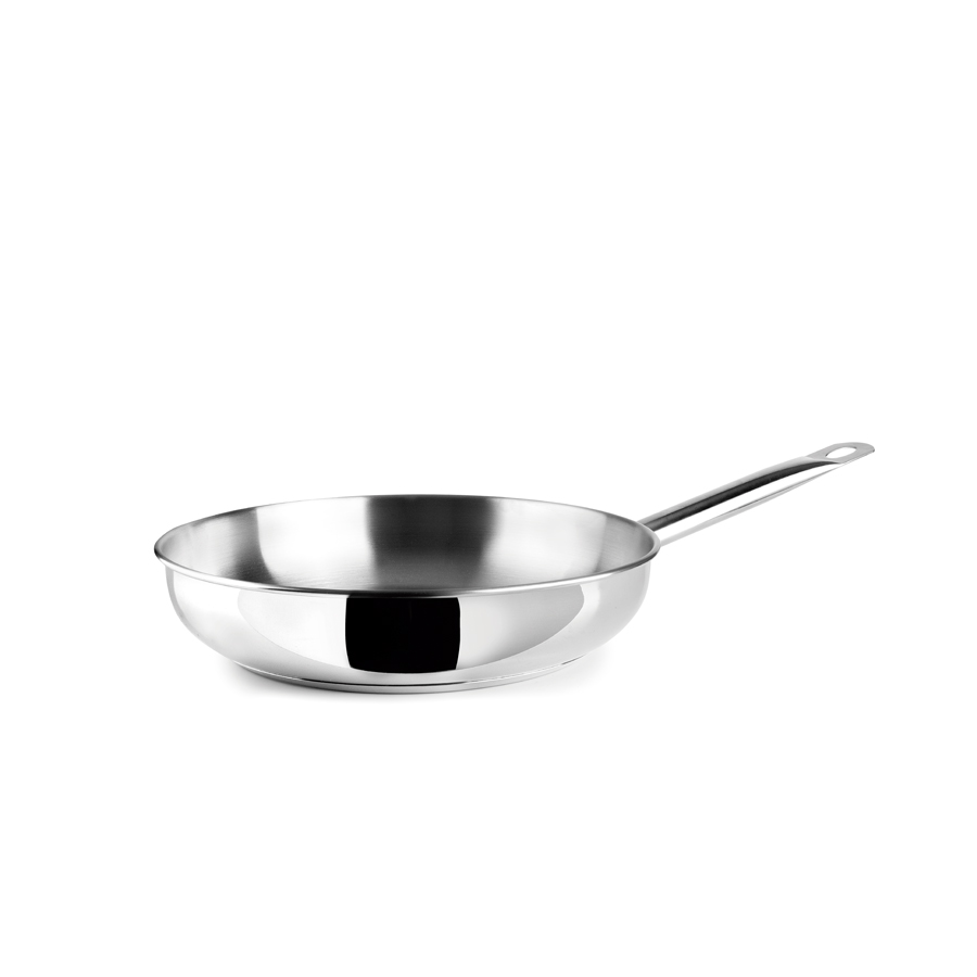 Frigideira Inox 22 cm Fundo Capsulado para Cozinha Profissional