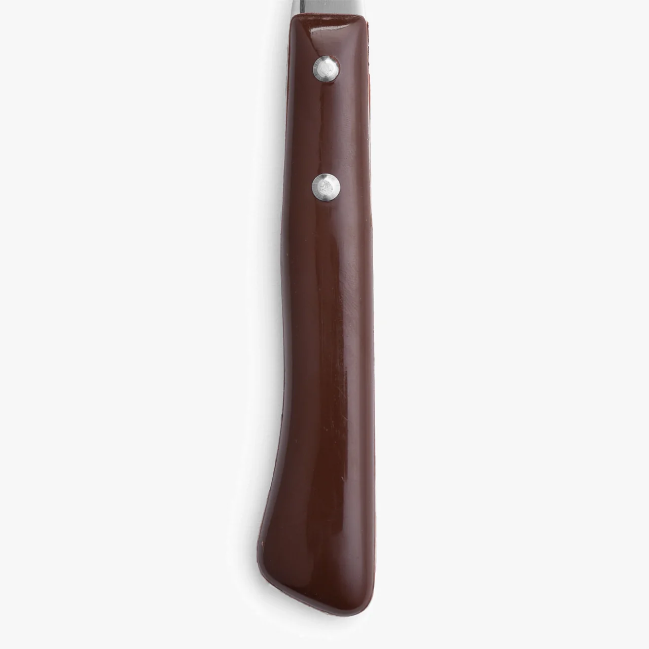 Garfo de Carne Aço Inoxidável 18/10, 200 mm, Cabo Nylon Castanho