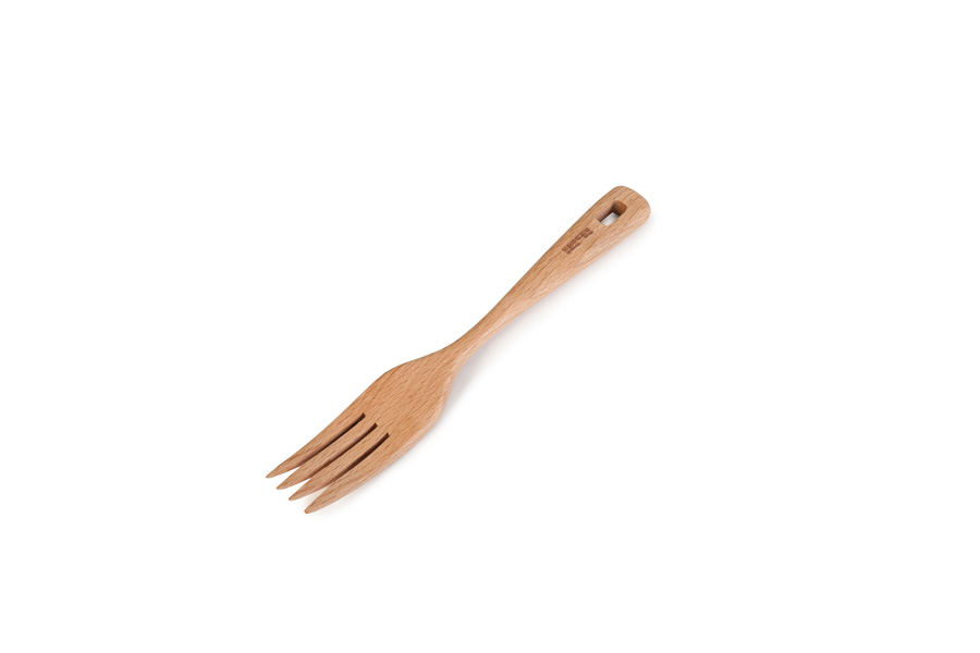 Garfo de Madeira de Faia 30 cm para Cozinha Profissional