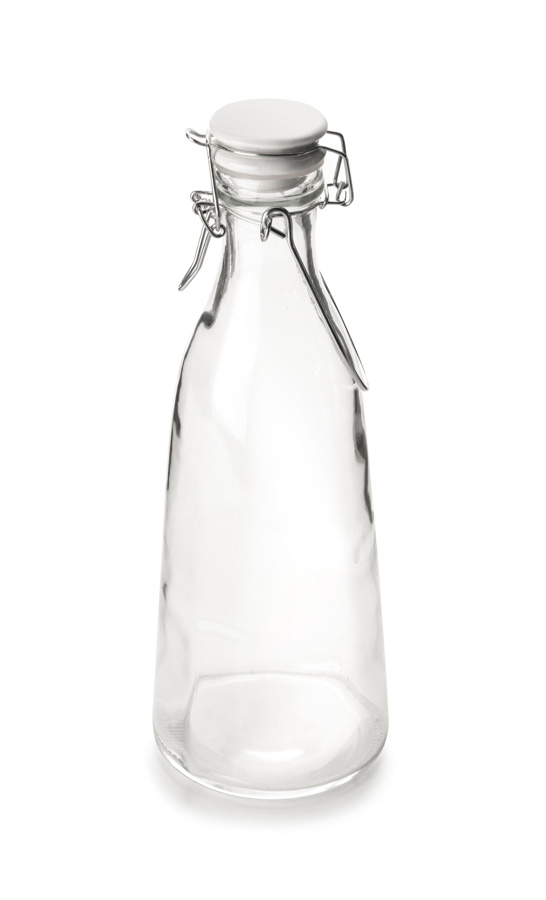 Garrafa Leite Vidro 1 L Vintage para Serviço de Mesa