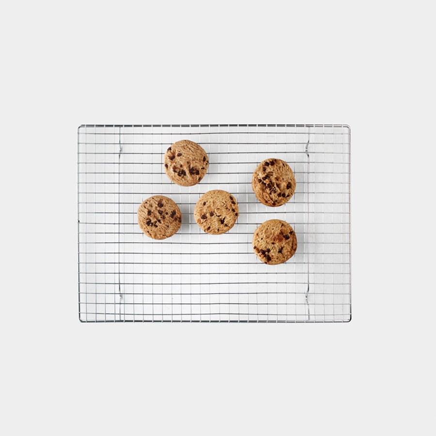 Grelha de Arrefecimento Inox 42.8x25 cm para Pastelaria Profissional