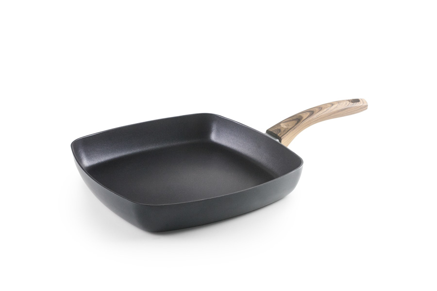 Grelhador de Alumínio 26 cm para Indução | Cozinha Profissional