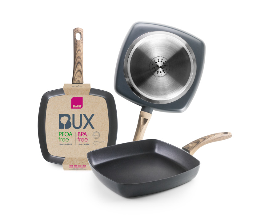 Grelhador de Alumínio 26 cm para Indução | Cozinha Profissional