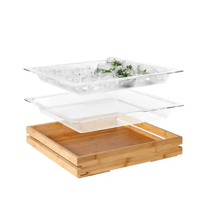 Inserto Acrílico Transparente 50.8 cm para Expositores de Buffet