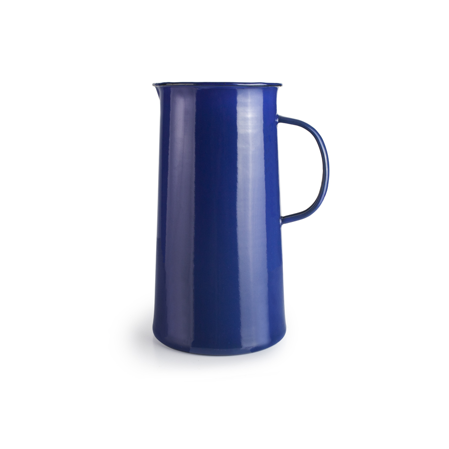 Jarra para Água Vintage Azul em Aço Esmaltado Vitrificado
