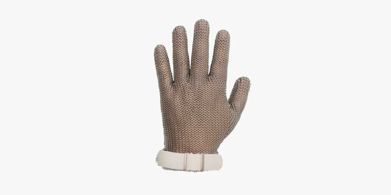 Luva de Proteção de Malha Anticorte Aço Inoxidável S 240mm