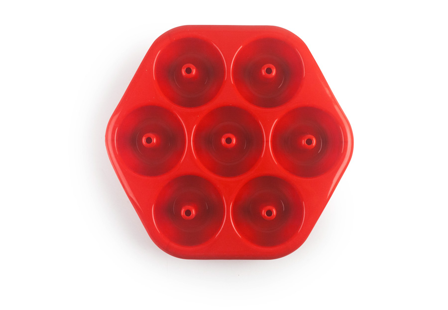 Molde Doughnut Silicone 7 Cavidades para Pastelaria Profissional