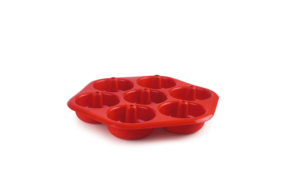 Molde Doughnut Silicone 7 Cavidades para Pastelaria Profissional