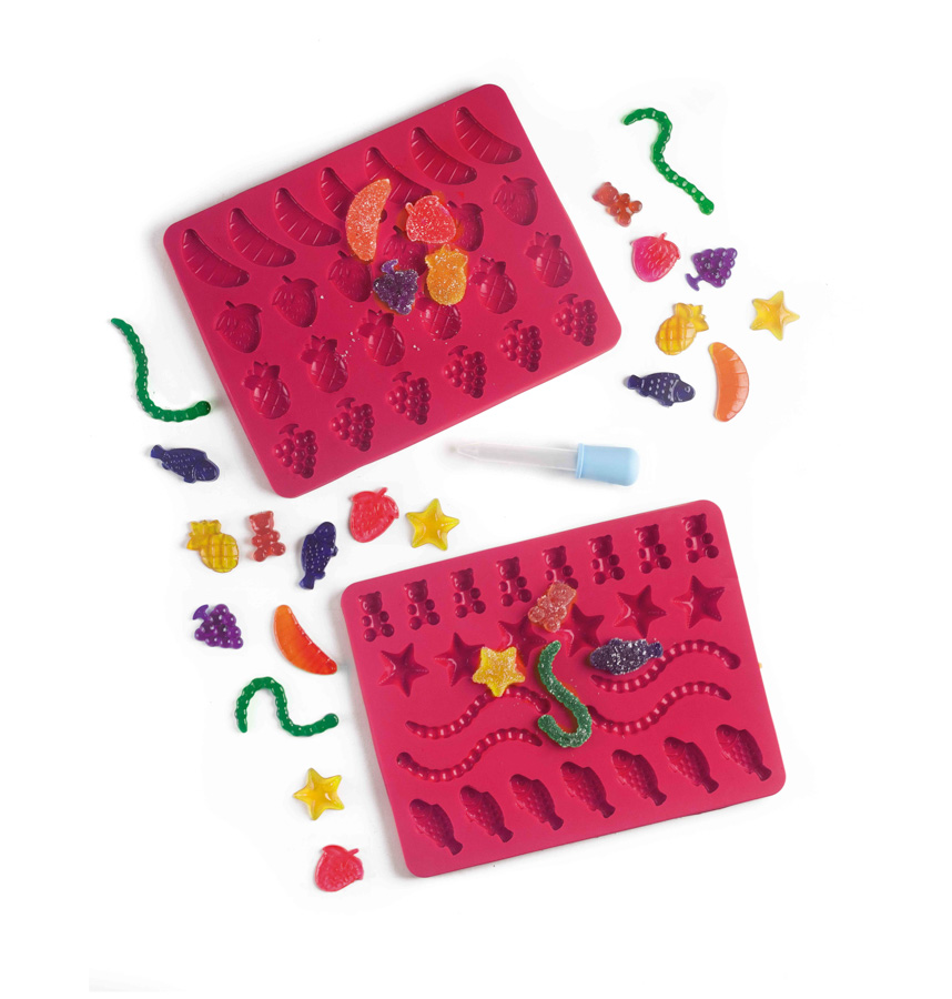 Moldes de Silicone para Gomas - Conjunto de 2 Peças
