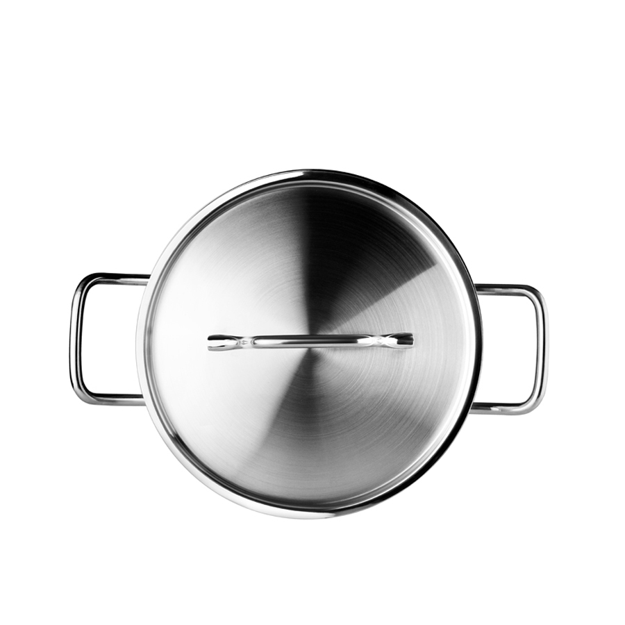 Panela com Tampa Inox 32 cm para Cozinha Profissional