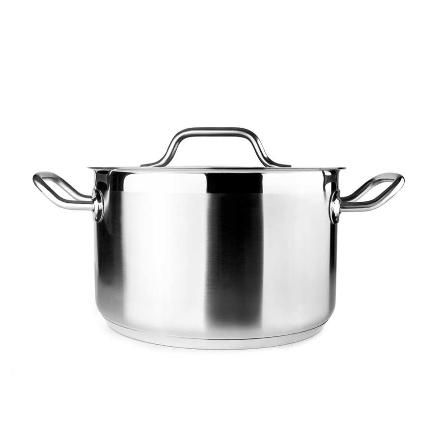 Panela com Tampa em Inox 18/10 para Cozinha Profissional 20 cm