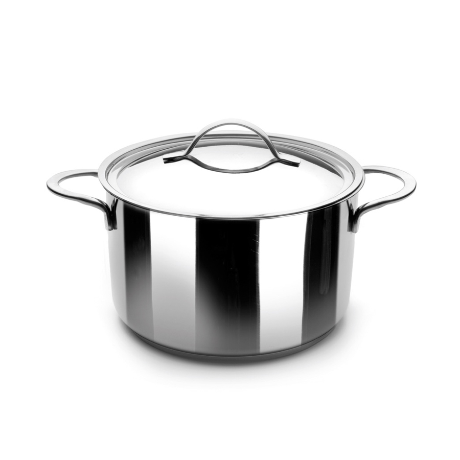 Panela com Tampa Aço Inox 320 mm para Todas as Fontes de Calor