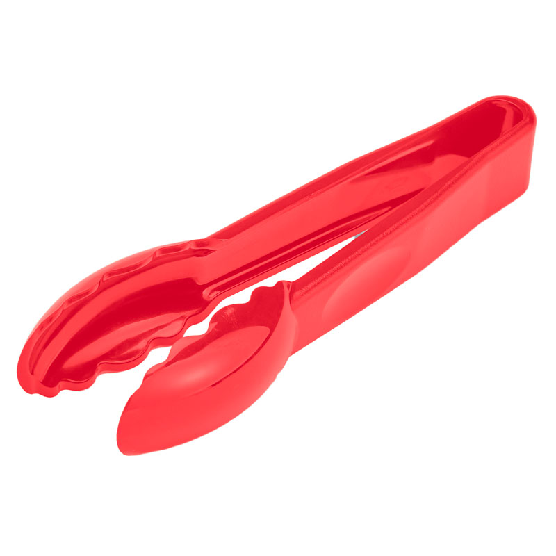 Pinça Festoneada de Policarbonato Vermelho 15 cm