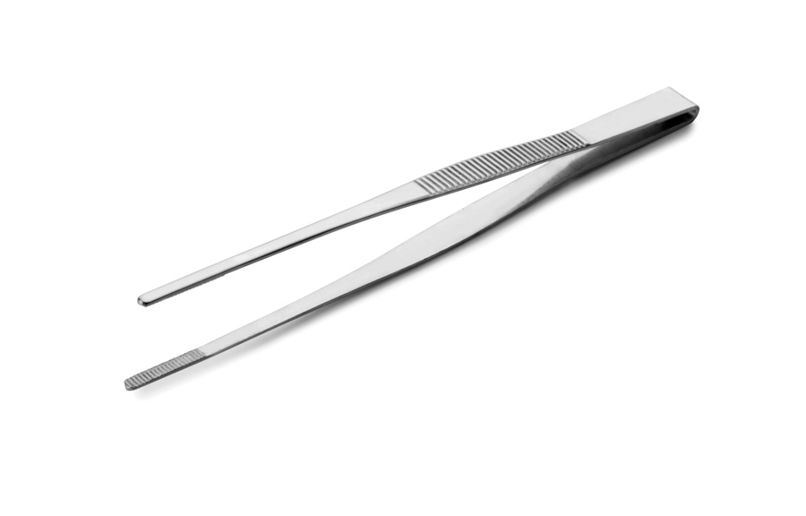 Pinça de Precisão em Aço Inoxidável 30 cm para Cozinha Profissional
