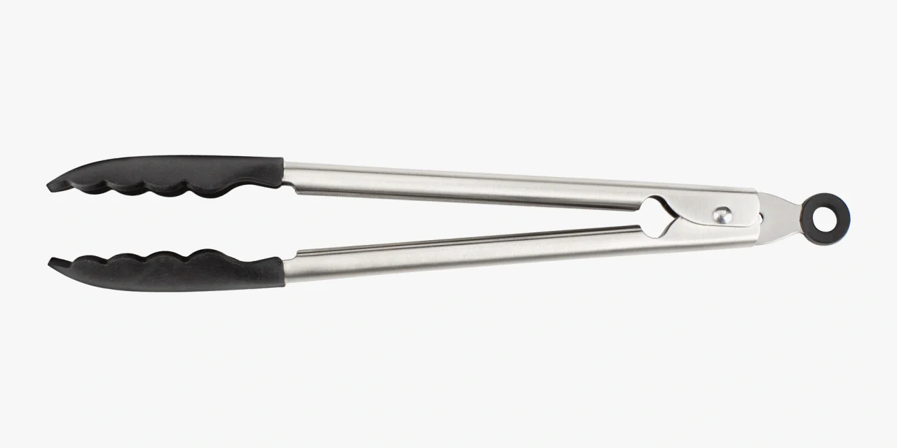 Pinças de Cozinha 300 mm com Pontas de Silicone e Bloqueio