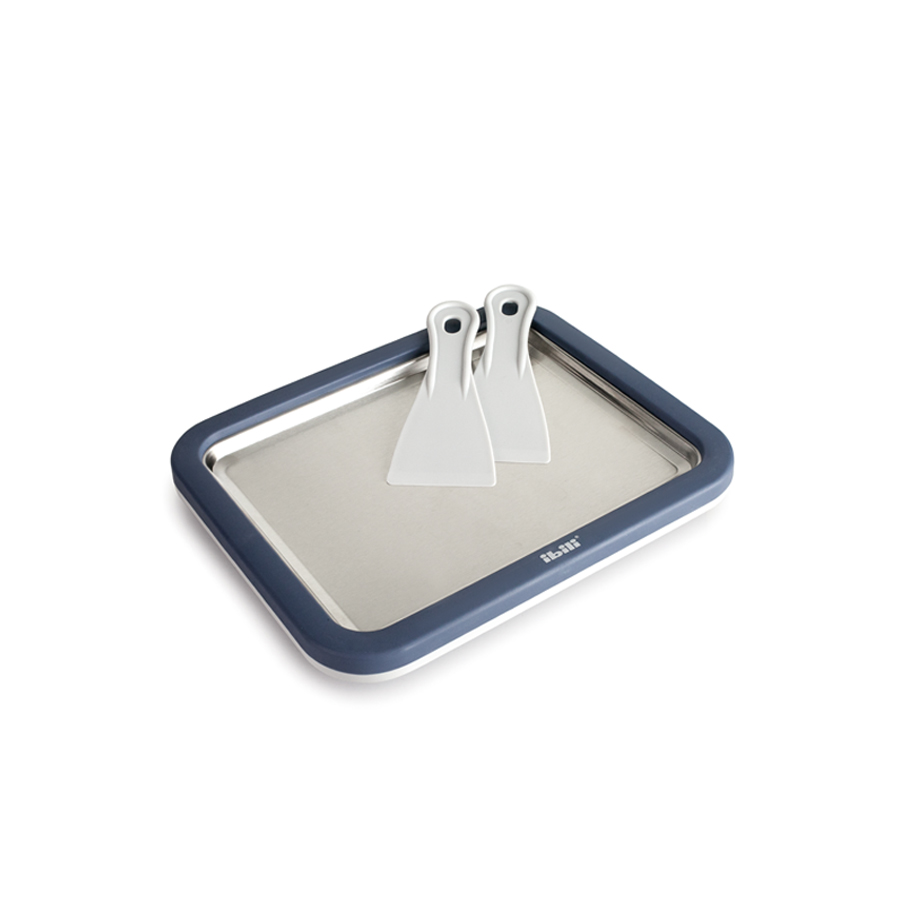 Placa Enfriadora de Gelado para Rolos, Aço Inoxidável