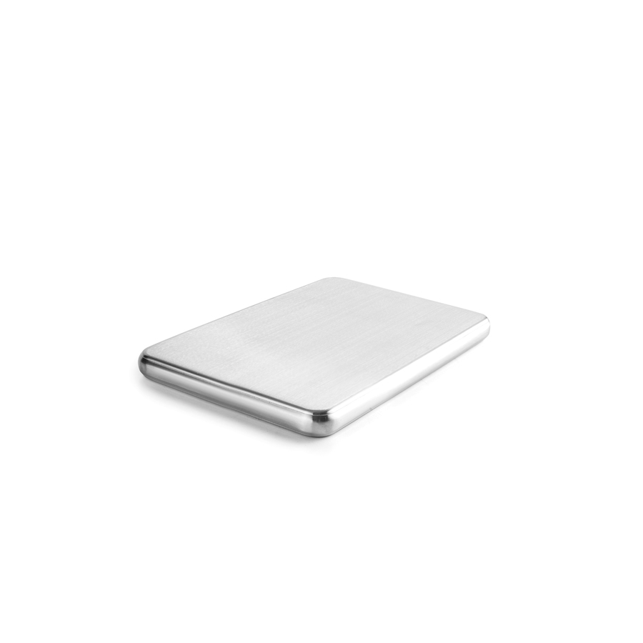 Placa Enfriadora Retangular Aço Inox 17.6x11.6 cm para Buffet