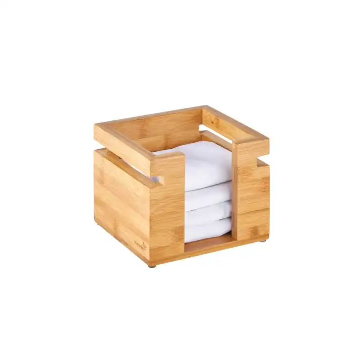 Porta-guardanapos Bambu Quadrado para Buffet e Pastelaria