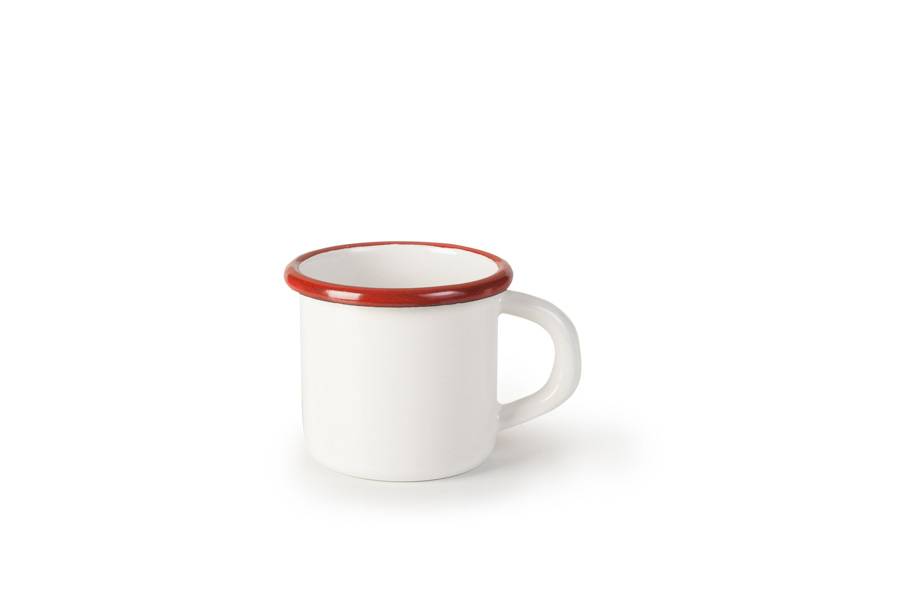 Pote de Alumínio Esmaltado Bordeaux 7 cm para Serviço de Mesa