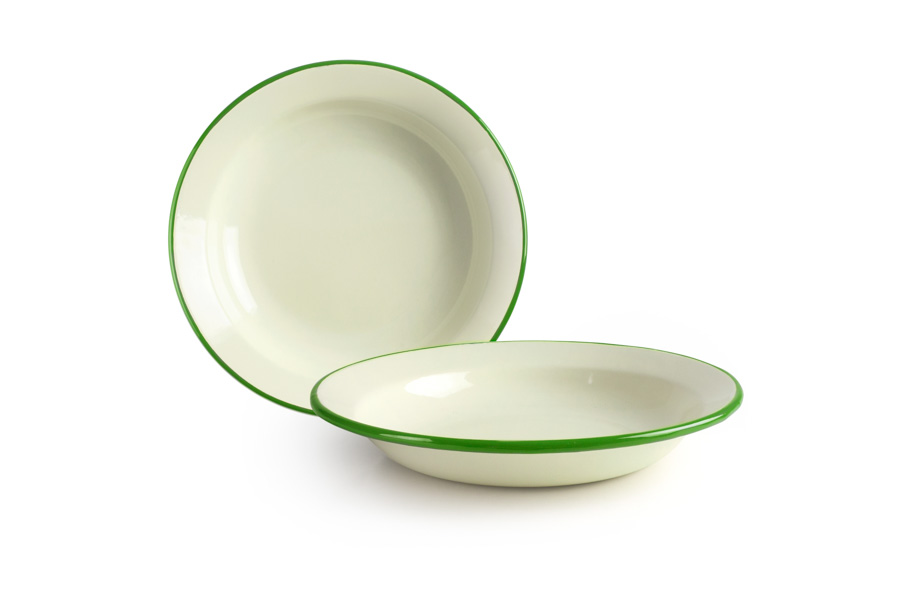 Prato Fundo 28 cm em Aço Esmaltado Vitrificado