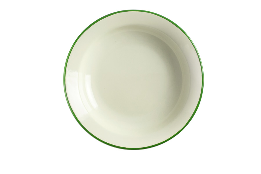 Prato Fundo 28 cm em Aço Esmaltado Vitrificado