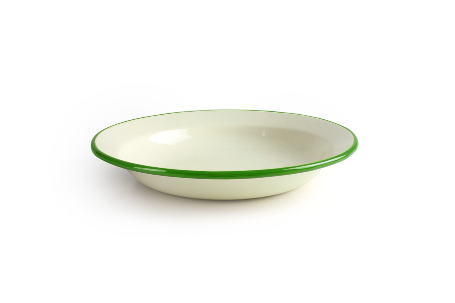 Prato Fundo 28 cm em Aço Esmaltado Vitrificado