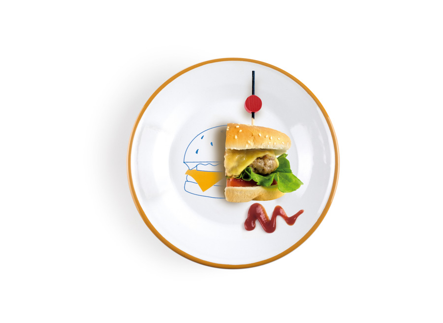 Prato para Hamburguer em Aço Esmaltado Vitrificado