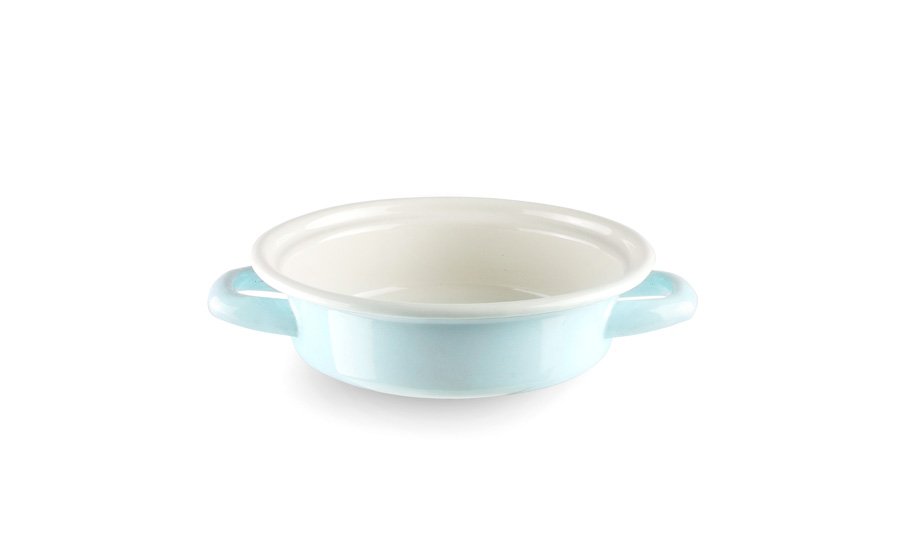 Prato para Ovos 14 cm em Aço Esmaltado Vitrificado
