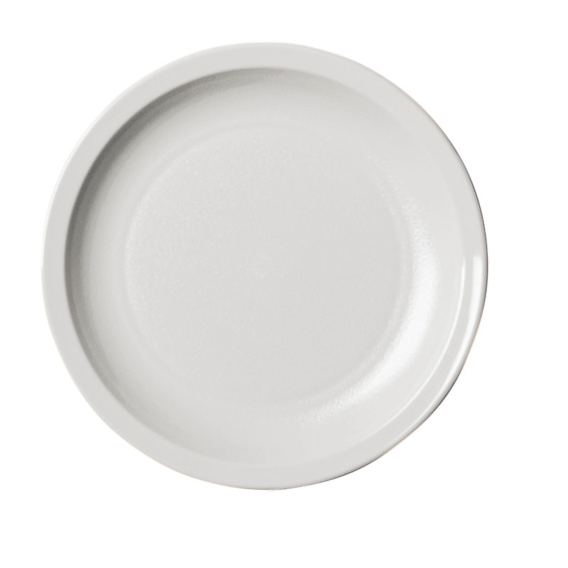 Prato Raso Policarbonato 14 cm Branco para Serviço de Mesa
