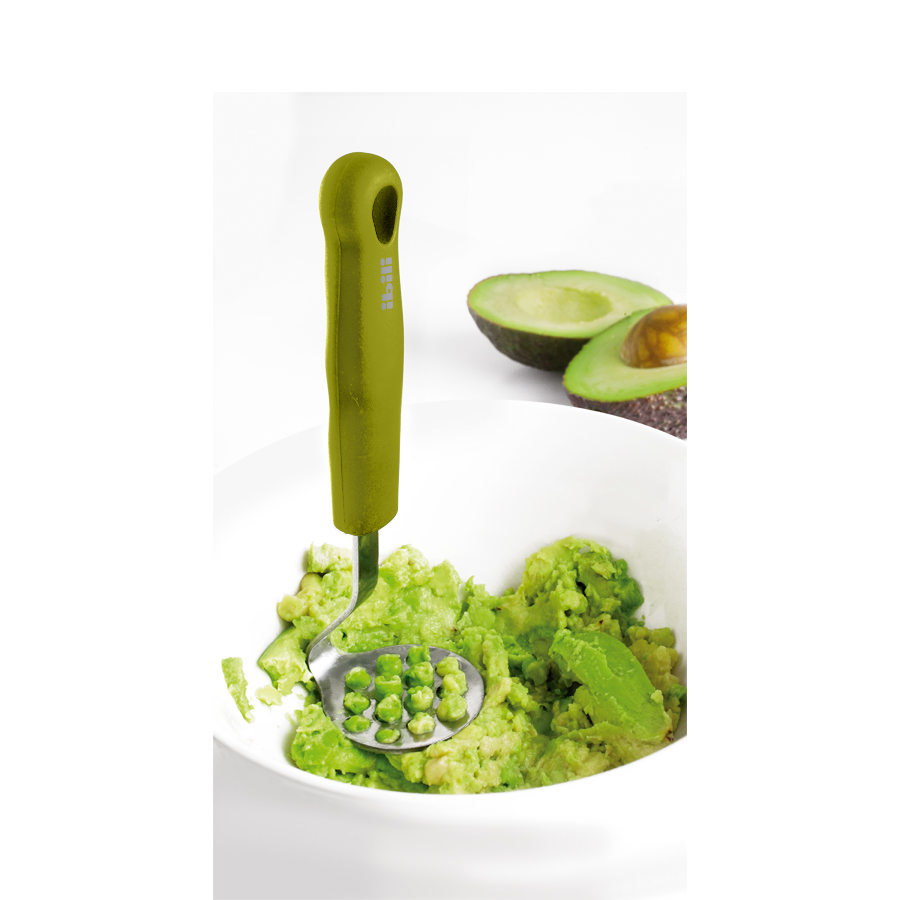 Prensador de Abacate em Aço Inoxidável para Preparação Culinária