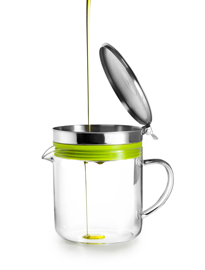 Reciclador de Óleo de Cozinha 0,5 L em Borosilicato e Inox