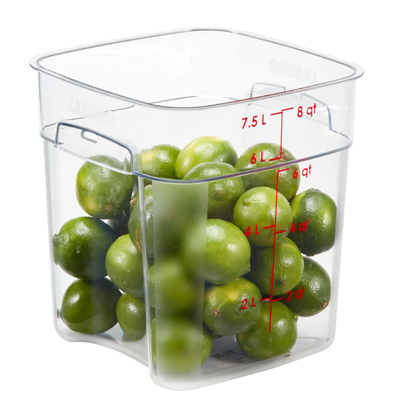 Recipiente Quadrado 7.6 L Transparente para Armazenamento