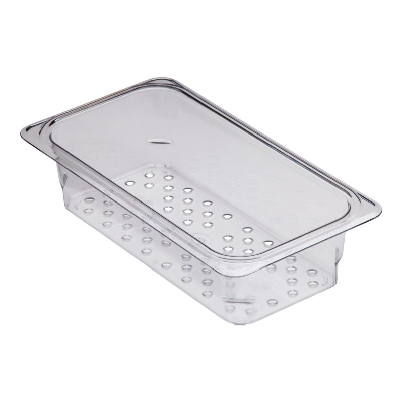 Recipiente Gastronorm 1/3 Perfurado Policarbonato 7.6 cm Profundidade