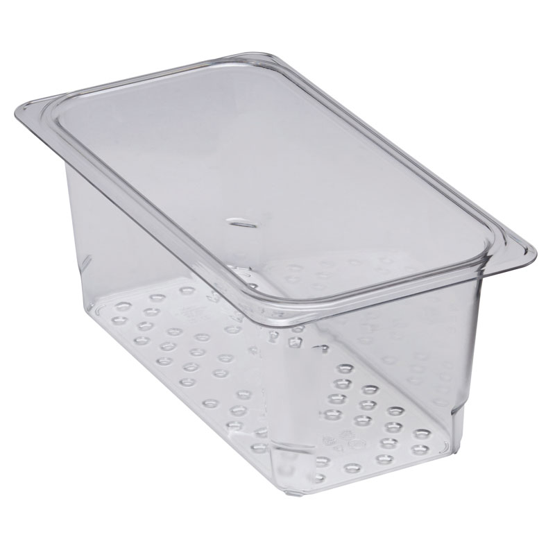 Recipiente Gastronorm GN 1/3 Perfurado Policarbonato 32.5x17.6x12.5cm